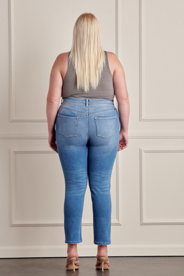 Plus-Size High Waisted Jeans