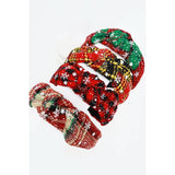 Christmas Theme Knotted Headbands: MIX COLOR / ONE