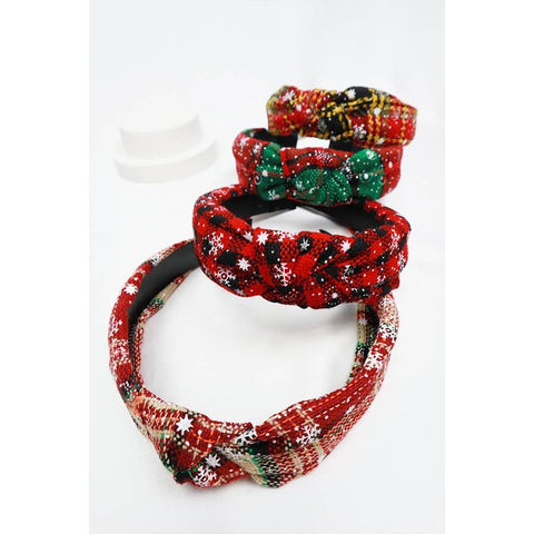 Christmas Theme Knotted Headbands: MIX COLOR / ONE