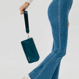 Cove Double Zip Nylon Wristlet Wallet: Gray
