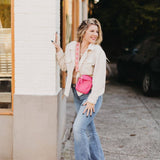 Ellie Crossbody Bag (Pink) *AS SEEN IN ANTHROPOLOGIE*