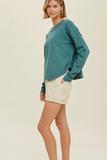 Boat Neck Sweater (Teal)