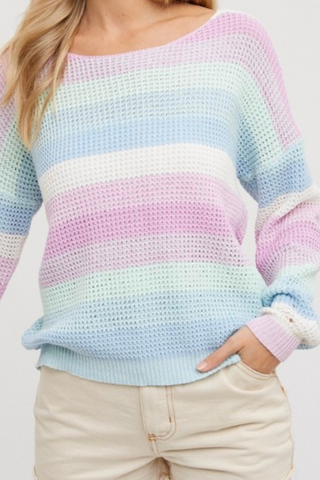 Color Block Pullover (Mint Combo)