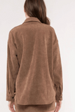 Corduroy Button Up (Brown)