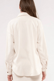 Corduroy Button Up (Ivory)