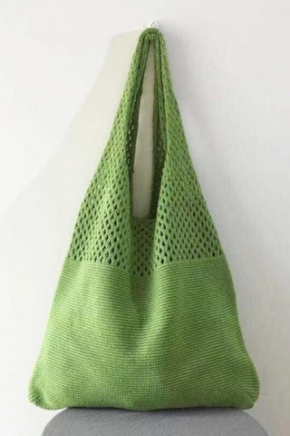 Crochet Tote Bag (Green)