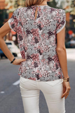 Floral Crochet Trim Blouse