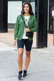 Grace & Lace Signature Soft Zip Up Hoodie (Green)