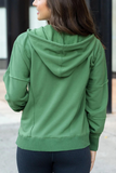 Grace & Lace Signature Soft Zip Up Hoodie (Green)