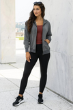 Grace & Lace Signature Soft Zip Up Hoodie (Heathered Charcoal)