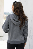Grace & Lace Signature Soft Zip Up Hoodie (Heathered Charcoal)