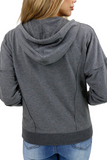 Grace & Lace Signature Soft Zip Up Hoodie (Heathered Charcoal)
