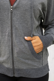 Grace & Lace Signature Soft Zip Up Hoodie (Heathered Charcoal)