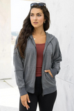 Grace & Lace Signature Soft Zip Up Hoodie (Heathered Charcoal)