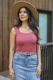 Grace & Lace The Prettiest Neckline Perfect Fit Top (Rosette)