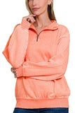 Half Zip Pullover (Coral)