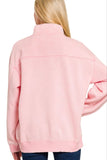 Half Zip Pullover (Pink)