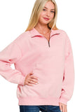 Half Zip Pullover (Pink)