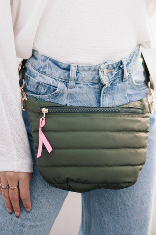 Jolie Puffer Belt Bag (Olive)