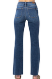 Judy Blue Mid Rise Contrast Wash Bootcut