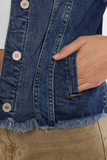 KanCan Distressed Denim Jacket