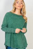 Long Sleeve Knit Top (Green)