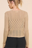 Long Sleeve Pointelle Top
