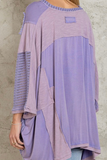 Oversized High Low Top (Purple)