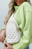 Pinelope Puffer Bum Bag (Cream)