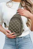 Pinelope Puffer Bum Bag (Olive)