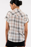 Plaid Short Sleeve Button Down