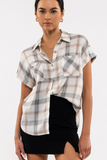 Plaid Short Sleeve Button Down