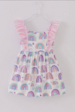 Rainbow Ruffle Girls Dress