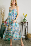 Ruffle Hem Tie Back Cami Dress