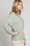 Soft Ribbed Dolman Top