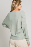 Soft Ribbed Dolman Top