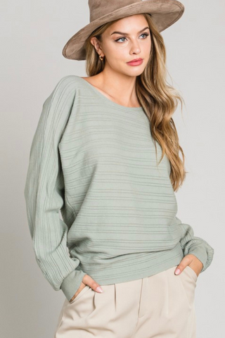 Soft Ribbed Dolman Top