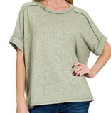Soft Hi Low Top (Light Olive)