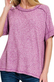 Soft Hi Low Top (Plum)