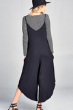 Solid Jumper with Pockets (Black)