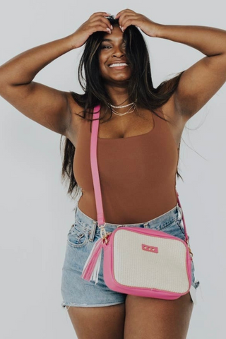 Straw Camera Bag