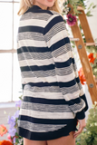 Stripe Cocoon Cardigan