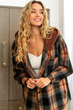 Vintage Plaid Hooded Shirt