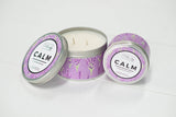 Calm Soy Candle | Lavender Scented | Candle Tin | Wax Melt: 12 oz Jar
