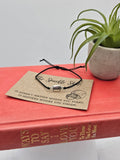 "It Matters Where You Finish" Football Charm Bracelet