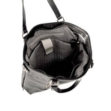 Upper East Side Vegan Leather Backpack & Crossbody Tote Bag (Black)