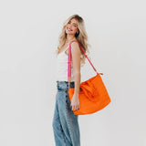 Day Dreamer Quilted Tote Bag: Hot Pink