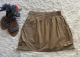 Drawstring Skirt with Lining Shorts (Khaki)
