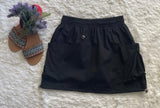 Drawstring Skirt with Lining Shorts (Black)