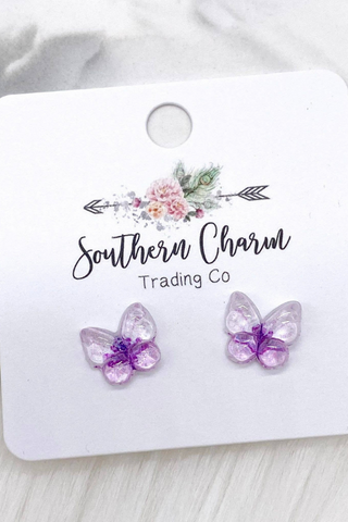 12mm Butterflies (Purple)